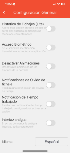 Menú.